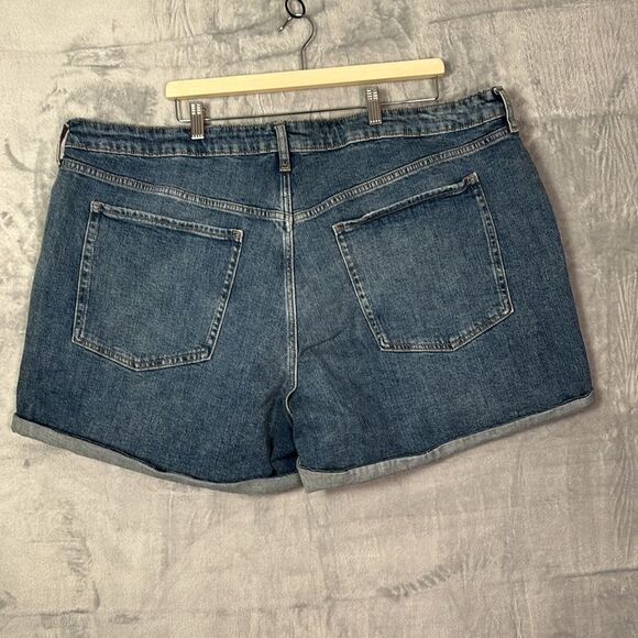 Old Navy OG Straight High Rise Distressed Jean Denim Shorts Size 26 - Picture 6 of 7